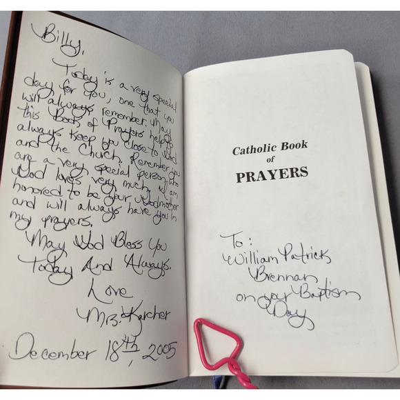 Vintage Catholic Book Of Prayers Book Large Print Illustrated 1982 Brown - Picture 3 of 14
